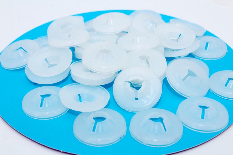ARTCXC 150Pcs 3Size Plastic Washers Three Fork Designed Washers Backs for Teddy Bear Doll Animal Puppet Craft Eyes and Nose of 9-30mm - Image 5